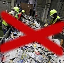 NIE dla sortowni śmieci w centrum Warszawy