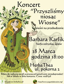Stołeczny Marsz Powitania Wiosny, koncert Barbary Karlik