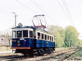 Wagon angielski nr. 16 na stacji w Podkowie Leśnej