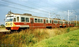 EN94-34 na szlaku pomiędzy przystankami Warszawa Salomea i Warszawa Raków w 1998 roku