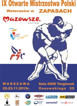 Mistrzostwa Polski Weteranów w zapasach - plakat